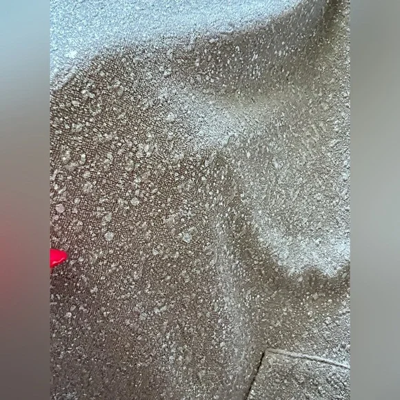 Ruby Rd. Metallic Gray Textured Top with Drawstring - Picture 4 of 4